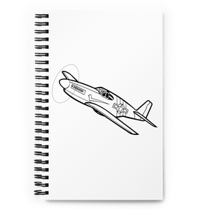 Iconic P-51B Mustang Fighter 3 Notebook