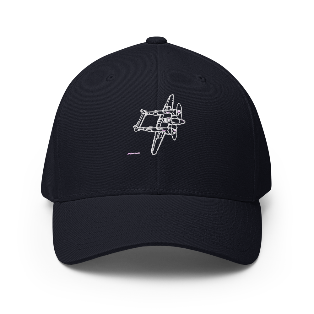 Lockheed P-38 Lightning 5 Flexfit Hat 