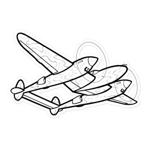 Lockheed P-38 Lightning Sticker
