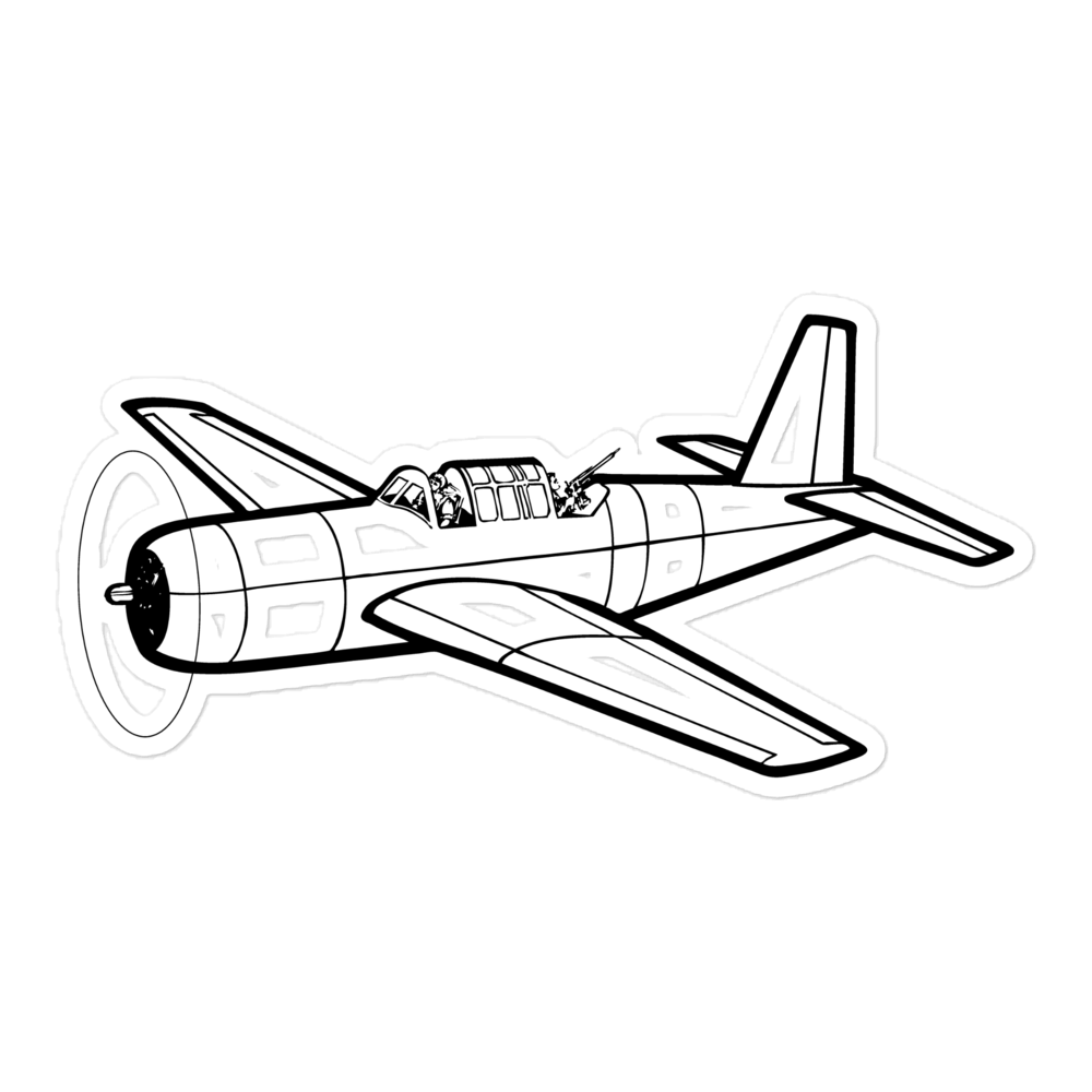 Vultee A-35 Versatile Warrior Sticker - Air Force at Aeroswag