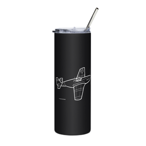 P-51B Mustang - Air Superiority Icon 2  Stainless Steel Tumbler