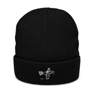 P-51B Mustang - Air Superiority Icon 2 Atlantis Recycled Cuffed Beanie