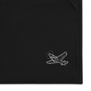 Curtiss P-40 Warhawk Fighter 2 Port Authority Embroidered Premium Sherpa Blanket