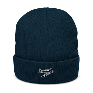 North American T-6 Texan Trainer Atlantis Recycled Cuffed Beanie