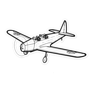 Fairchild PT-19 Trainer Sticker