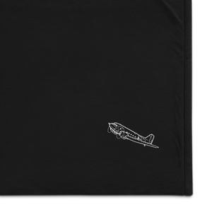Douglas AC-47 'Spooky' Gunship Port Authority Embroidered Premium Sherpa Blanket