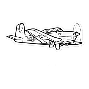Beechcraft T-34 Mentor Trainer Sticker