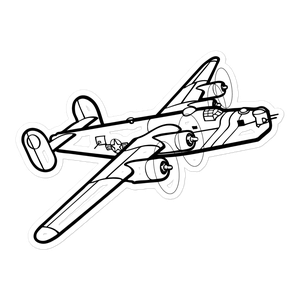 B-24 Liberator Heavy Bomber Sticker