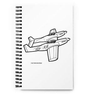 Twin Mustang - Air Superiority Icon Notebook