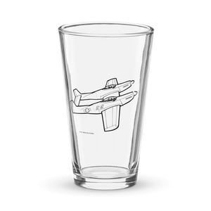 Twin Mustang - Air Superiority Icon  Shaker Pint Glass