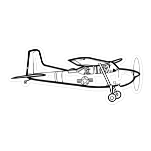 Cessna O-1 Bird Dog Reconnaissance Sticker