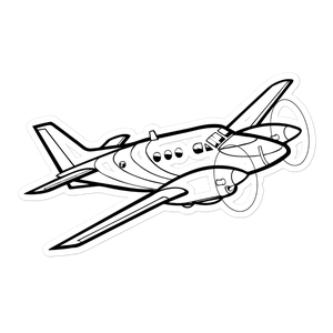 Beechcraft U-21 King Air - Army Workhorse Sticker