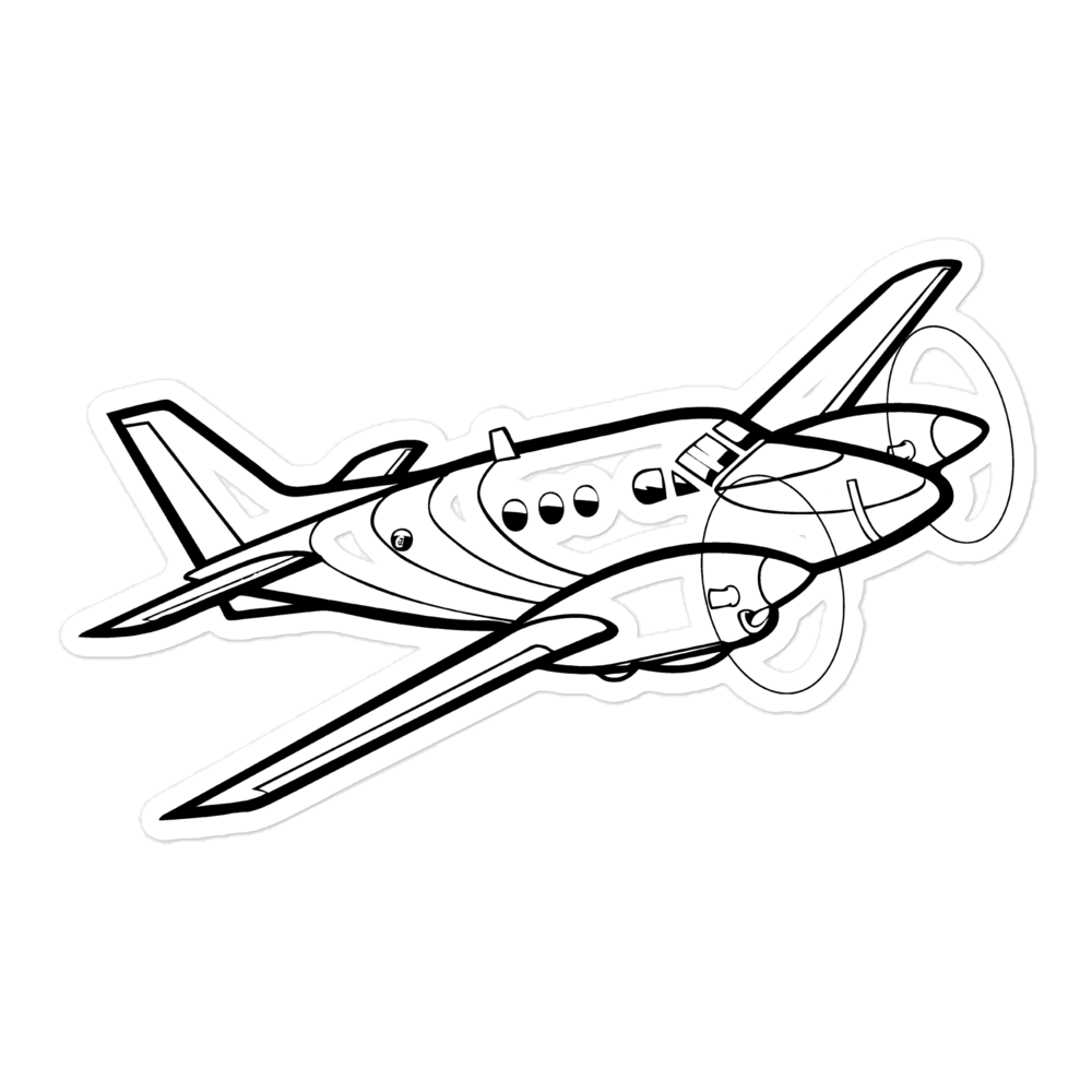 Beechcraft U-21 King Air - Army Workhorse Sticker - Army Aviation at ...