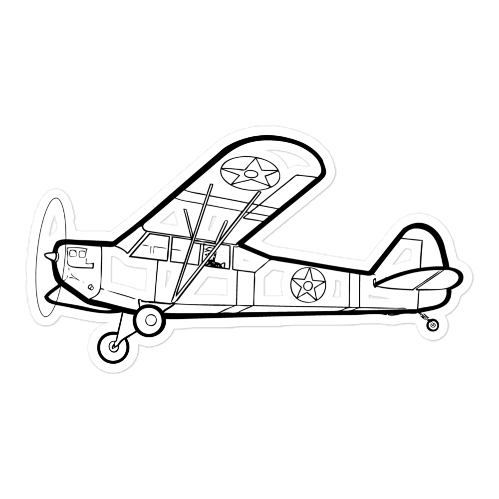 Piper L-4 Grasshopper Reconnaissance Sticker 