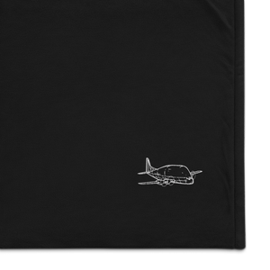 Aero Spacelines Super Guppy Port Authority Embroidered Premium Sherpa Blanket