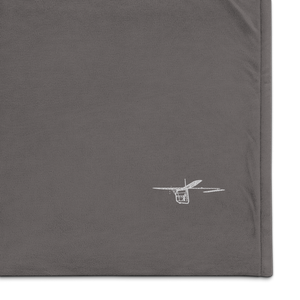 Grumman Albatross - Amphibious Hero Port Authority Embroidered Premium Sherpa Blanket