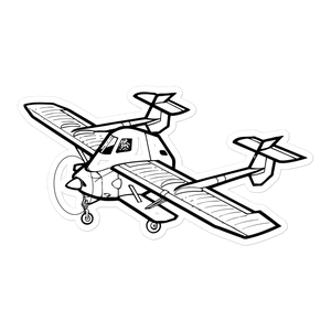 Mysterious Agricultural Aviator Sticker