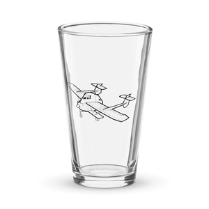 Mysterious Agricultural Aviator  Shaker Pint Glass