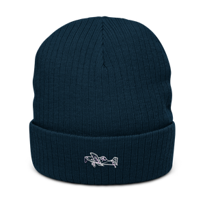 Air Tractor AT-402 Agricultural Workhorse 2 Atlantis Recycled Cuffed Beanie