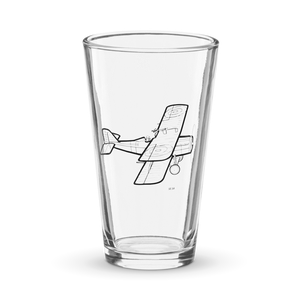 SE.5A British WWI Fighter  Shaker Pint Glass