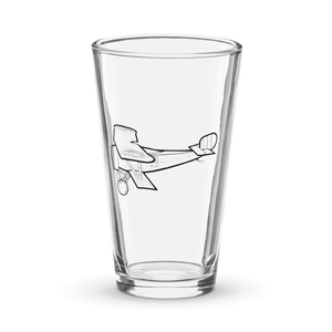 Nieuport 24 WWI Fighter  Shaker Pint Glass