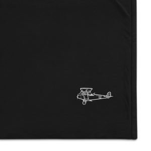 Rumpler C.V Reconnaissance Biplane Port Authority Embroidered Premium Sherpa Blanket