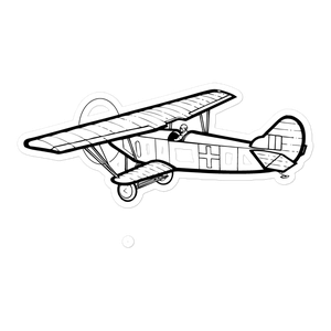 Fokker D.XIII Monoplane Fighter Sticker