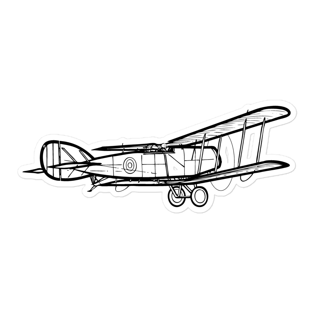 Bristol F.2B Fighter Legend Sticker - Royal Air Force at Aeroswag