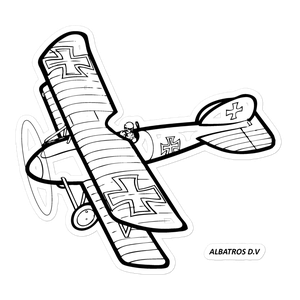 Albatros D.V German Ace Sticker