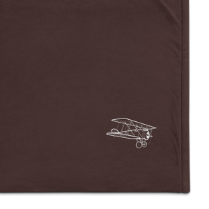 Sopwith Camel - WW1 Fighter Port Authority Embroidered Premium Sherpa Blanket