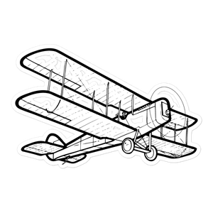 Airco DH-4 Legendary Biplane 2 Sticker