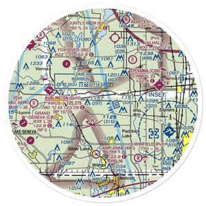 Ori Airport (WI86) VFR Sectional Sticker (30 mile)