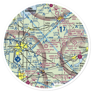 Johnstown Center Airport (WI84) VFR Sectional Sticker (30 mile)
