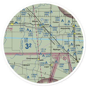 Town Line Airport (WI79) VFR Sectional Sticker (30 mile)