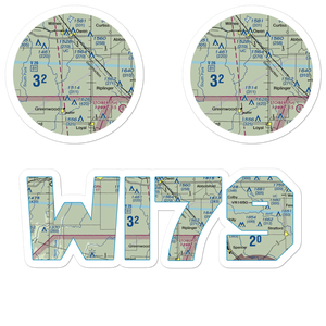 Town Line Airport (WI79) VFR Sectional Sticker Pack