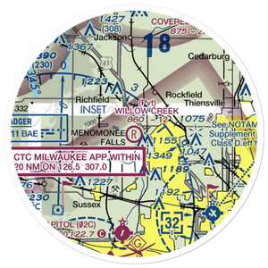 Willow Creek Airport (WI77) VFR Sectional Sticker (20 mile)