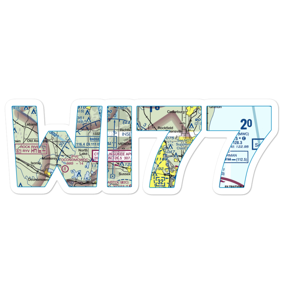 Willow Creek Airport (WI77) VFR Sectional Sticker 