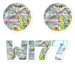 Willow Creek Airport (WI77) VFR Sectional Sticker Pack