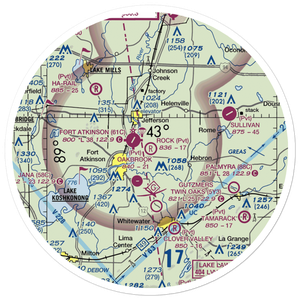 J Rock Airport (WI76) VFR Sectional Sticker (30 mile)