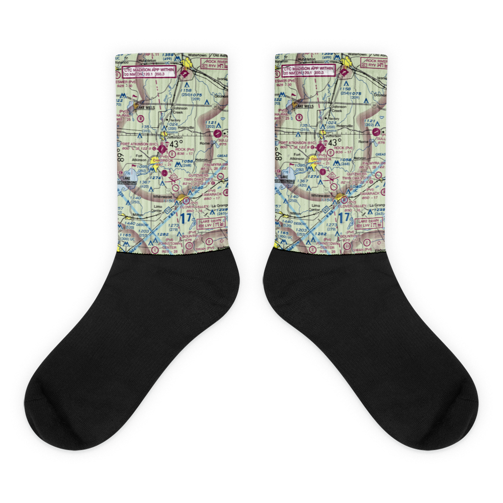 J Rock Airport (WI76) VFR Sectional Socks 