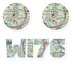 J Rock Airport (WI76) VFR Sectional Sticker Pack