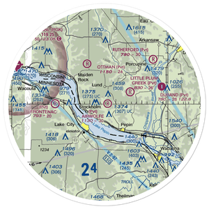 Bogus Creek Airport (WI75) VFR Sectional Sticker (30 mile)