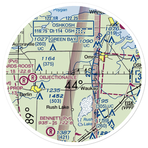 Happy Jacks Air Strip (WI73) VFR Sectional Sticker (20 mile)