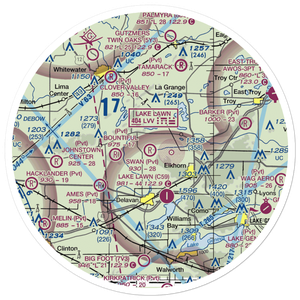 Swan Airport (WI70) VFR Sectional Sticker (30 mile)