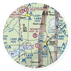 Bennet Field (WI67) VFR Sectional Sticker (20 mile)