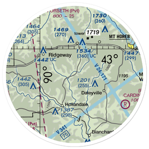 Desmet Airport (WI53) VFR Sectional Sticker (20 mile)