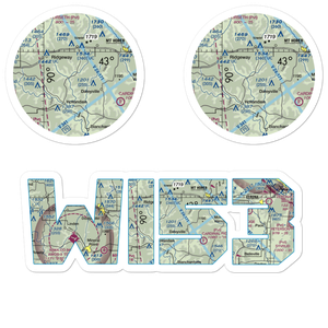 Desmet Airport (WI53) VFR Sectional Sticker Pack