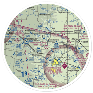 Timberline Airport (WI47) VFR Sectional Sticker (30 mile)