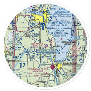 Fun-Air Airport (WI46) VFR Sectional Sticker (30 mile)