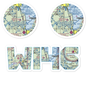 Fun-Air Airport (WI46) VFR Sectional Sticker Pack